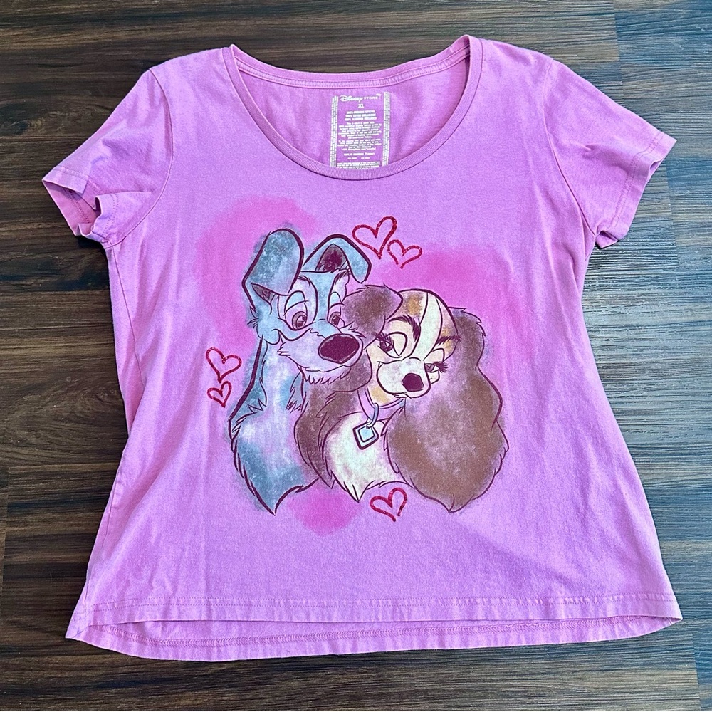 Disney Pink Lady and the Tramp T-Shirt